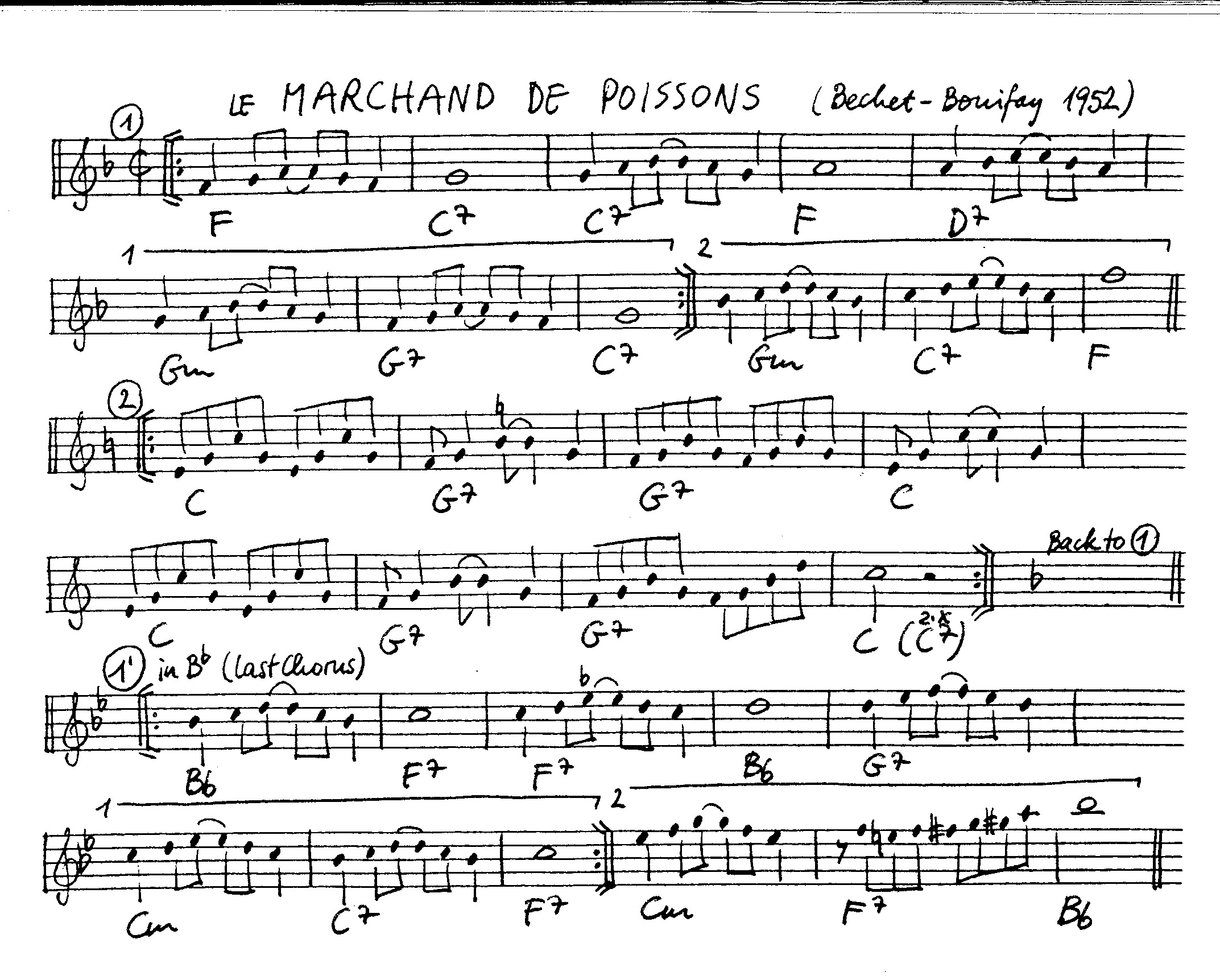 le marchand des poissons leadsheet – book us for your next 20s or gatsby event